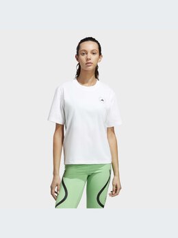 adidas: Белая футболка 