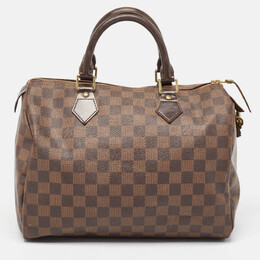 Louis Vuitton: Коричневая сумка  Speedy 30