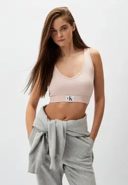 Calvin Klein Jeans: Розовый топ 