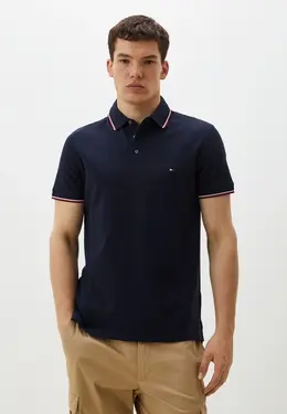 Tommy Hilfiger: Синее поло 