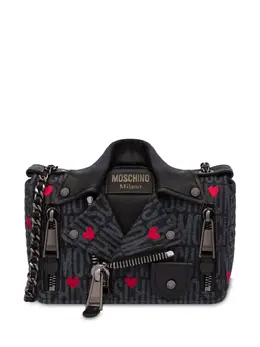 Moschino: Чёрная сумка  Biker