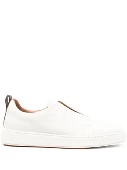 Santoni: Светлые кроссовки 