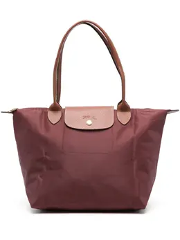 Longchamp: Красная сумка-шоппер  Le Pliage Original