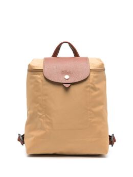 Longchamp: Жёлтый рюкзак  Le Pliage Original