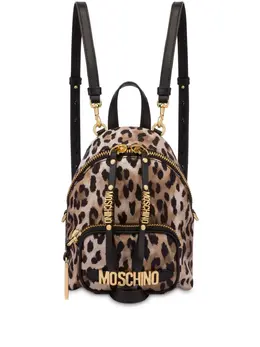 Moschino: Коричневый рюкзак 