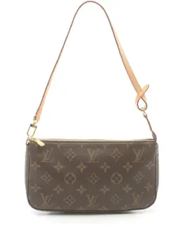 Louis Vuitton Pre-Owned: Коричневый клатч