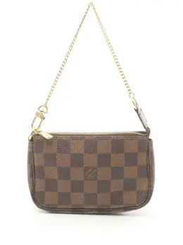 Louis Vuitton Pre-Owned: Коричневый клатч 