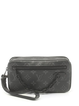 Louis Vuitton Pre-Owned: Чёрный клатч