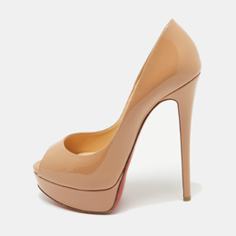 Christian Louboutin: Бежевые туфли 