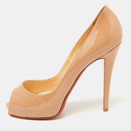 Christian Louboutin: Бежевые туфли 