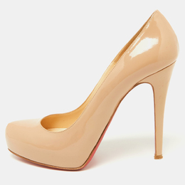 Christian Louboutin: Бежевые туфли 