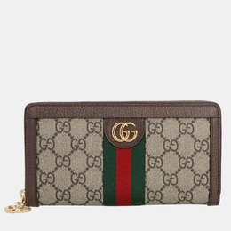 Gucci: Бежевый кошелёк  GG Supreme