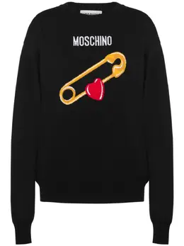 Moschino: Трикотажный свитер 