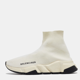 Balenciaga: Белые кроссовки  Speed Trainer