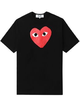 Comme Des Garcons Play: Чёрная футболка 