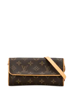 Louis Vuitton Pre-Owned: Коричневая сумка через плечо 