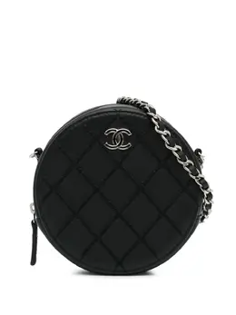 CHANEL Pre-Owned: Чёрный клатч 