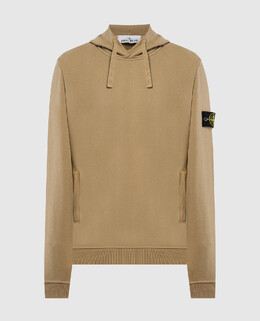 Stone Island: Бежевая толстовка 