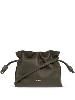 LOEWE: Сумка Flamenco Mini цвета хаки