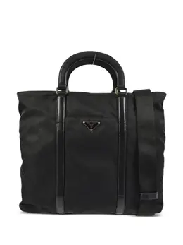 Prada Pre-Owned: Чёрная сумка-шоппер 