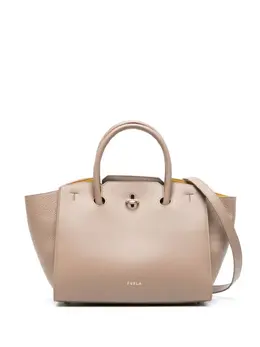 Furla: Коричневая сумка-шоппер 