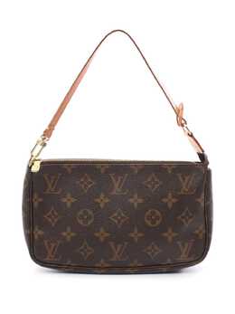 Louis Vuitton Pre-Owned: Коричневый клатч