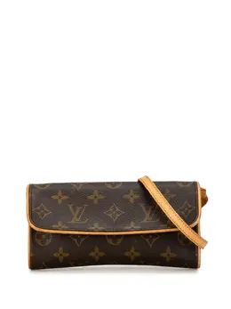 Louis Vuitton Pre-Owned: Коричневая сумка через плечо 