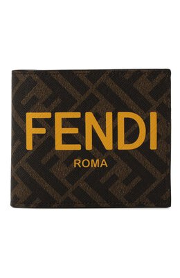 Fendi: Коричневый кошелёк 