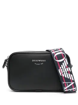 Emporio Armani: Чёрная сумка через плечо 