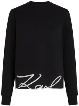 Karl Lagerfeld: Чёрный свитшот  Signature