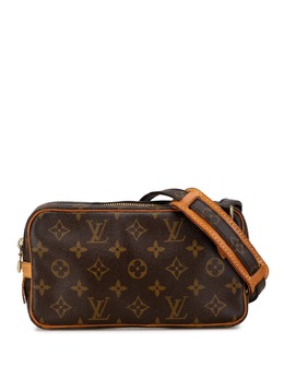 Louis Vuitton Pre-Owned: Коричневая сумка через плечо 