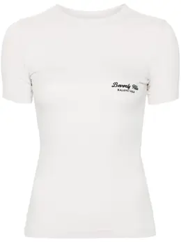 Balenciaga: Белая футболка 