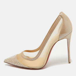 Christian Louboutin: Бежевые туфли 