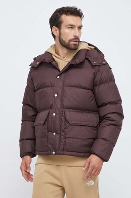 The North Face: Коричневый пуховик 