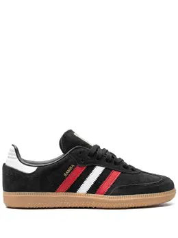 adidas: Чёрные кроссовки  Samba