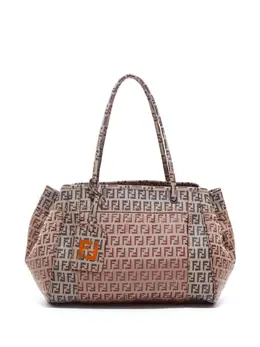 Fendi Pre-Owned: Коричневая сумка-шоппер 