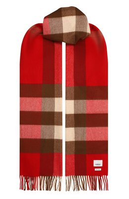 Burberry: Красный шарф 