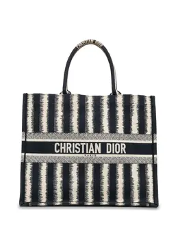 Christian Dior Pre-Owned: Сумка-шоппер в полоску 