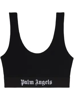 Palm Angels: Чёрный бюстгальтер 