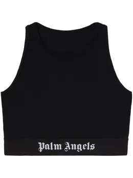 Palm Angels: Чёрный бюстгальтер 