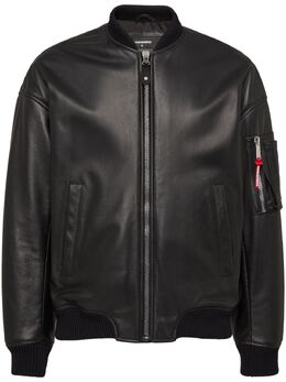 Dsquared2: Кожаная куртка 