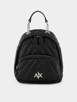 Armani Exchange: Чёрный рюкзак 