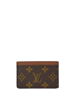 Louis Vuitton Pre-Owned: Коричневый картхолдер 