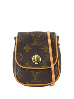 Louis Vuitton Pre-Owned: Коричневая сумка через плечо 