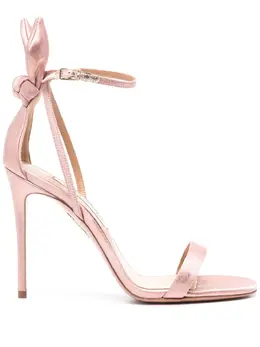 Aquazzura: Розовые сандалии  Bow Tie