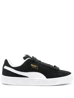 PUMA: Чёрные кроссовки  Suede