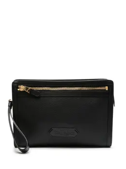 TOM FORD: Чёрный клатч  Logo