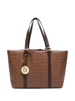 Fendi Pre-Owned: Коричневая сумка-шоппер 