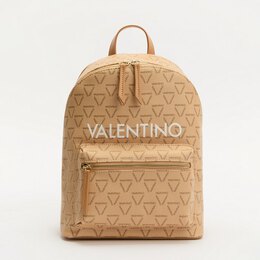 Valentino: Бежевая спортивная сумка 