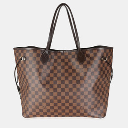 Louis Vuitton: Коричневая сумка-шоппер  Neverfull